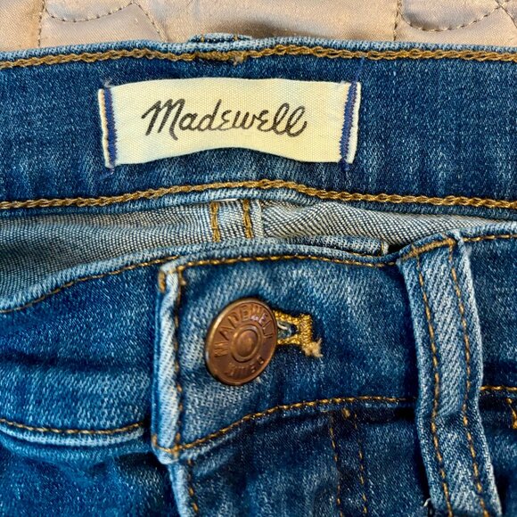 Madewell Mid-Rise Skinny Medium Wash Blue Jeans Women 26 - Picture 6 of 11